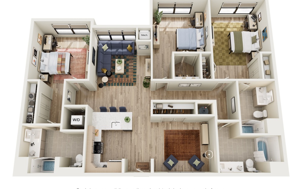 3 Bedroom, 3 Bathroom + Den